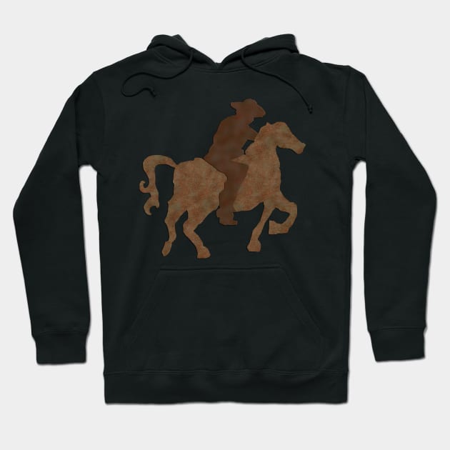 Cowboy on a Horse Hoodie by Bluedaisy66